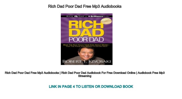 Rich Dad Poor Dad Audio Book Download
